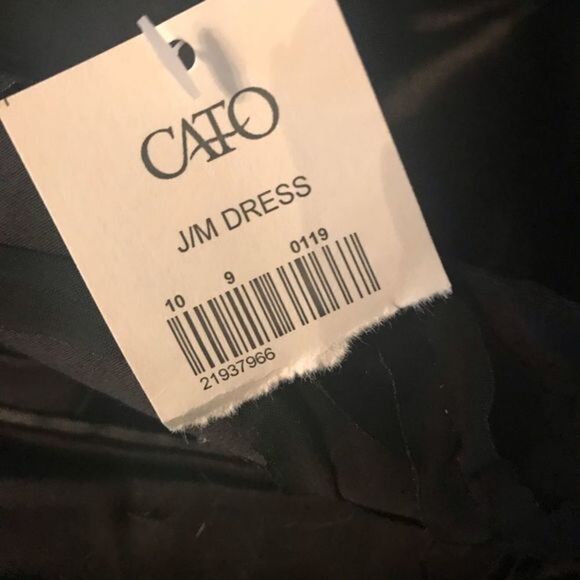 Black Ribbon Detail Front Sleeveless Knee Length A-Line Dress Sz 6 Flattering - Picture 8 of 9